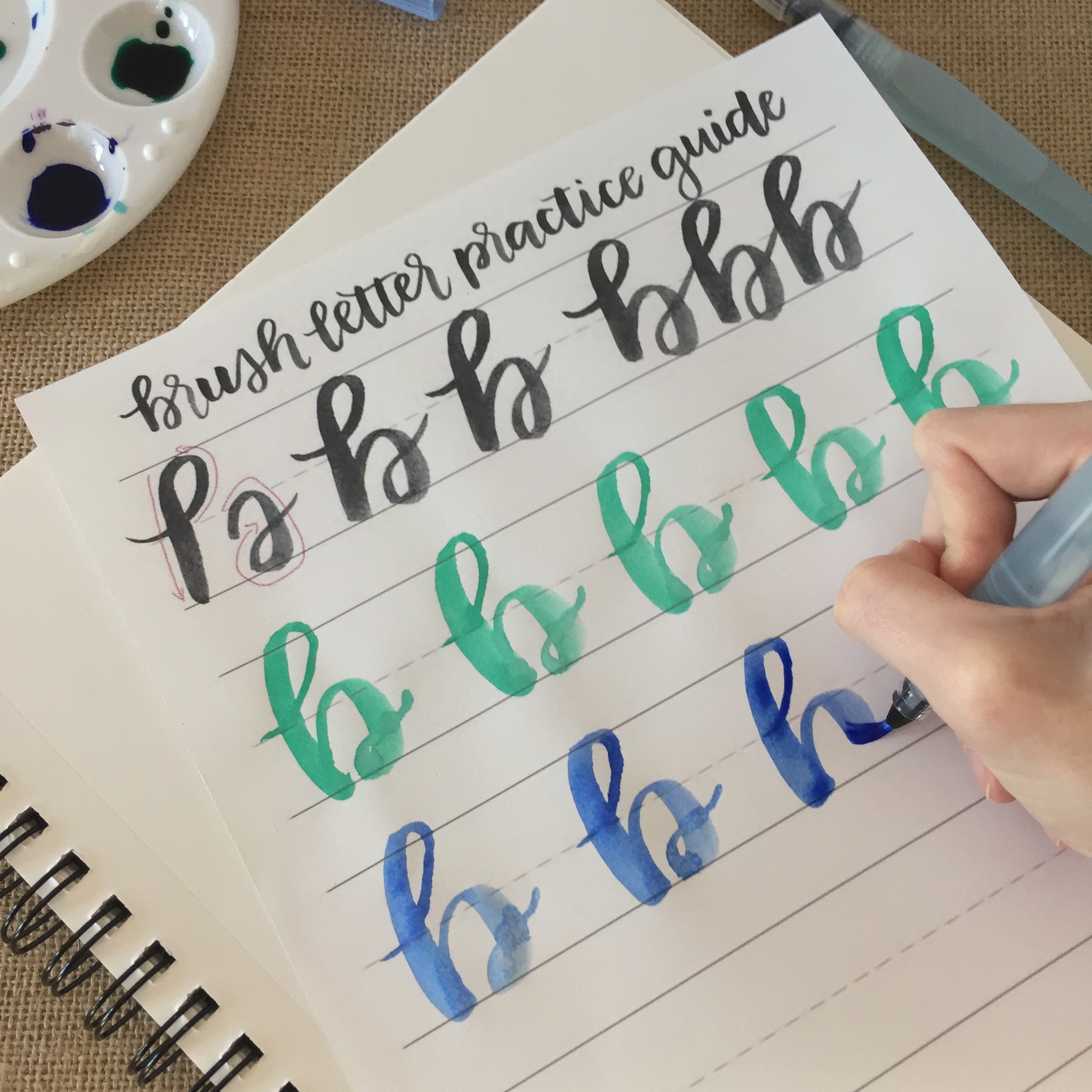 Hand Lettering: Water Brush 102 - Pink Bows & Twinkle Toes